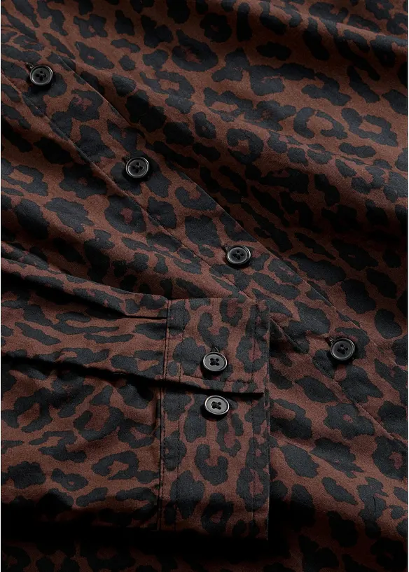 Camicia in cotone elasticizzato no stiro, bonprix