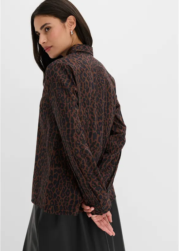 Camicia in cotone elasticizzato no stiro, bonprix