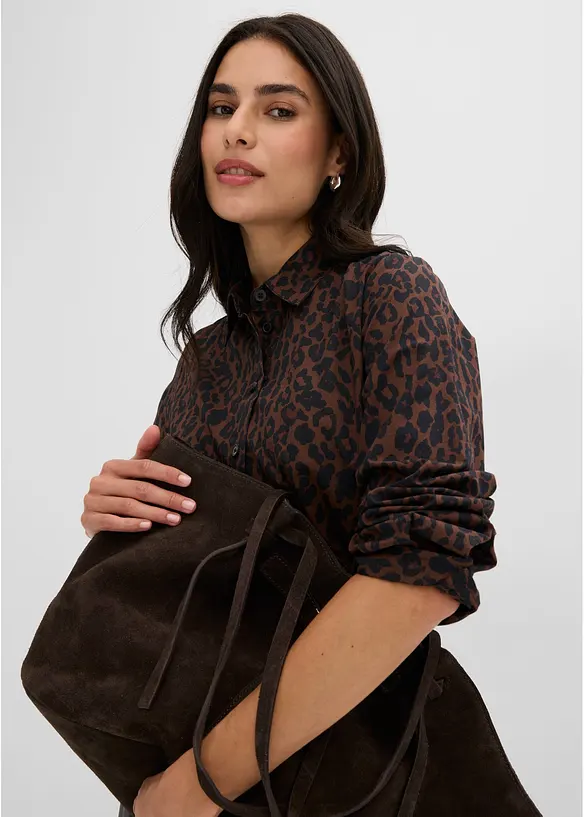 Camicia in cotone elasticizzato no stiro, bonprix