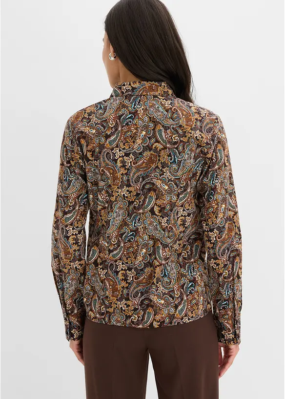 Camicia in cotone elasticizzato no stiro, bonprix