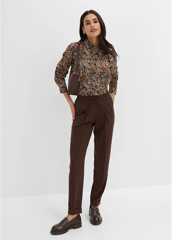 Camicia in cotone elasticizzato no stiro, bonprix