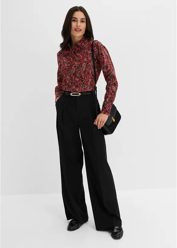 Camicia in cotone elasticizzato no stiro, bonprix