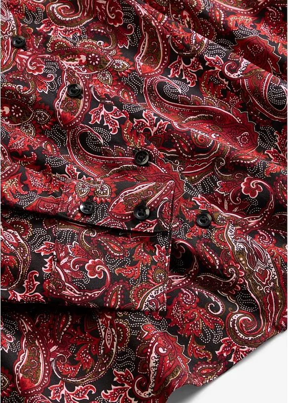 Camicia in cotone elasticizzato no stiro, bonprix