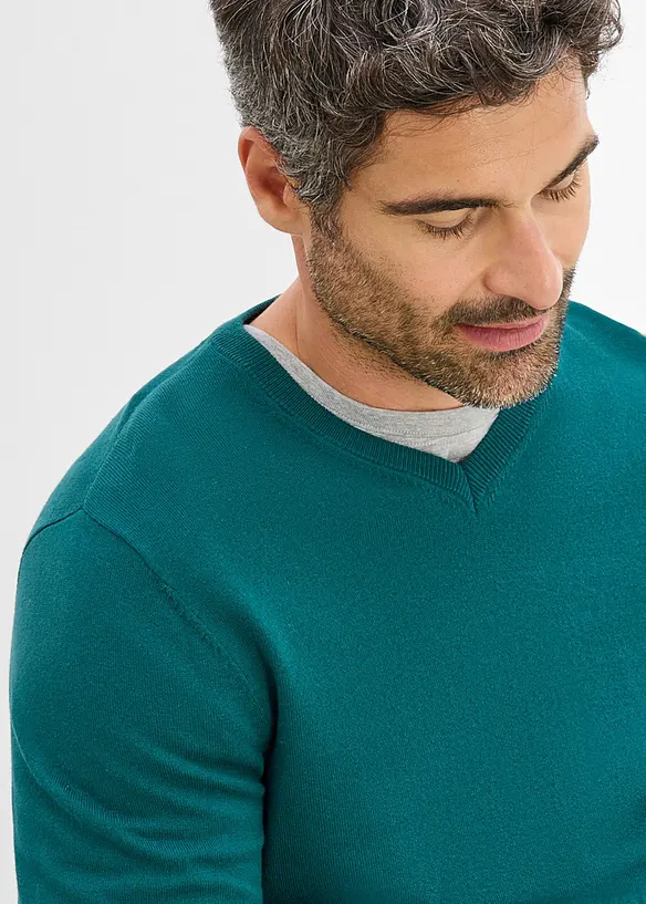 Maglione in misto cotone morbido a filato fine, bonprix