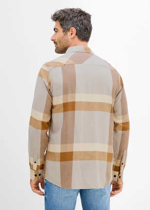 Camicia in flanella di puro cotone, bonprix