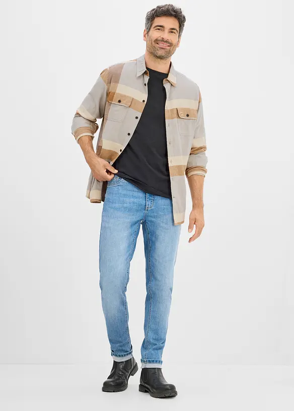 Camicia in flanella di puro cotone, bonprix
