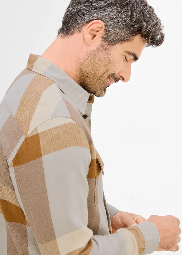 Camicia in flanella di puro cotone, bonprix