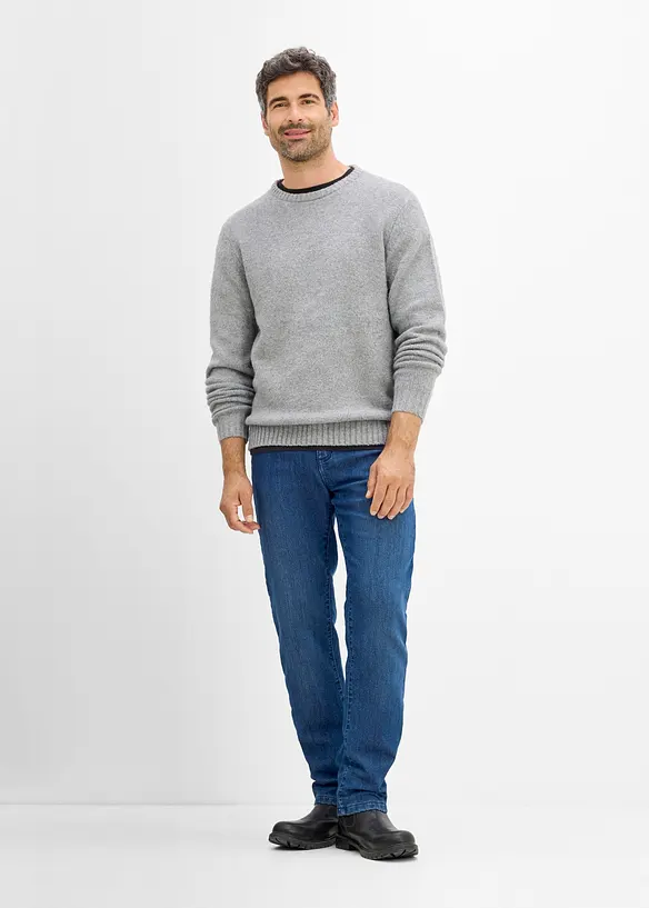 Jeans termici classic fit con fodera in jersey, straight, bonprix