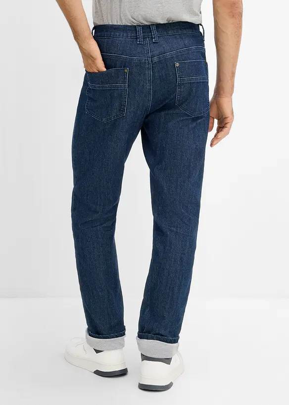 Jeans termici classic fit con fodera in jersey, straight, bonprix