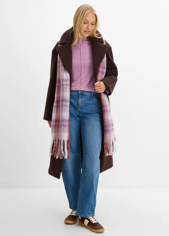 Jeans barrel, vita media, bonprix