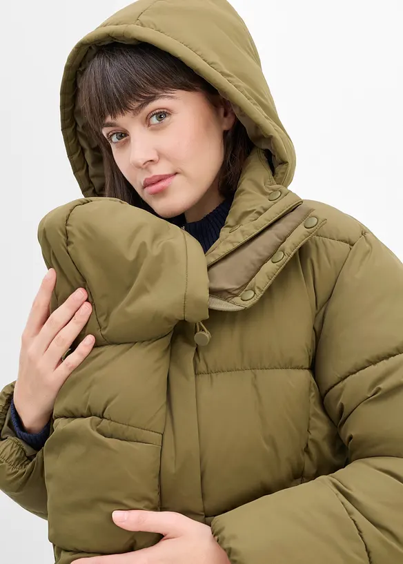 Giacca pr&eacute;maman imbottita e idrorepellente 3 in 1 con inserto babywearing, bonprix