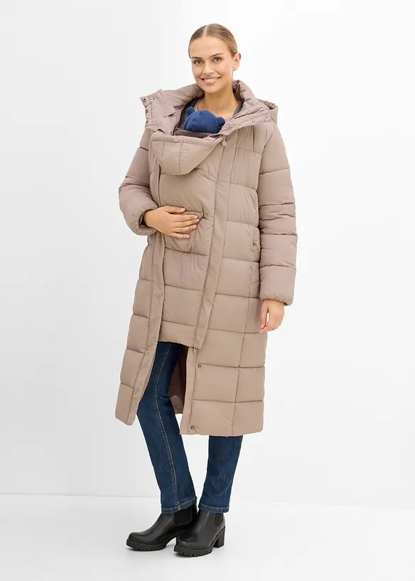 Giubbotto pr&eacute;maman imbottito 2 in 1 con inserto babywearing, bonprix