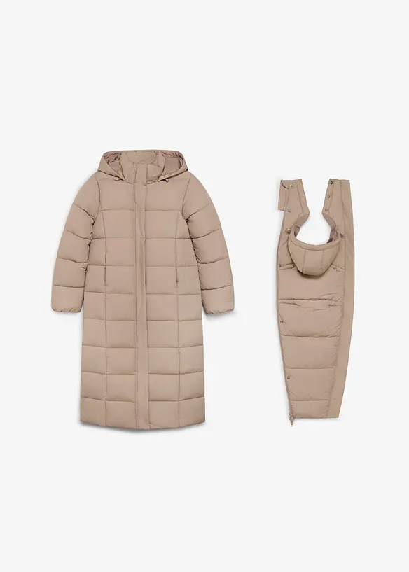 Giubbotto pr&eacute;maman imbottito 2 in 1 con inserto babywearing, bonprix