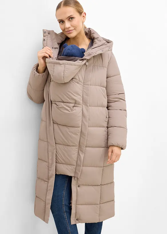 Giubbotto pr&eacute;maman imbottito 2 in 1 con inserto babywearing, bonprix