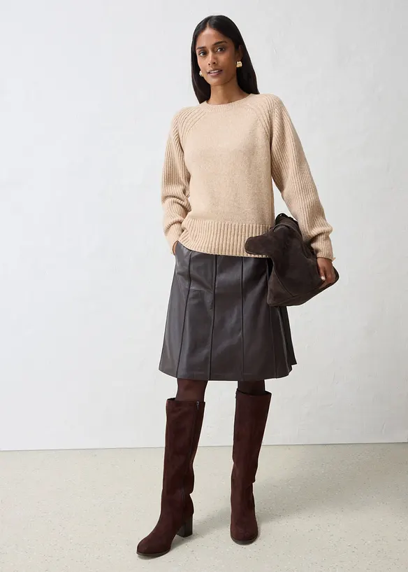 Maglione in misto lana morbido, bonprix