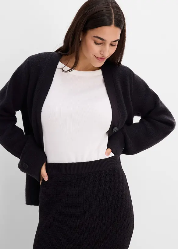 Gonna in maglia di puro cotone, bonprix