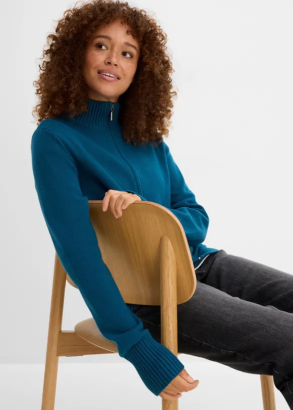 Cardigan in puro cotone biologico, bonprix