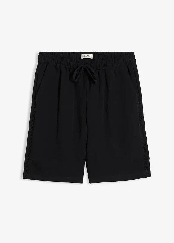 Bermuda in misto viscosa con elastico in vita, bonprix