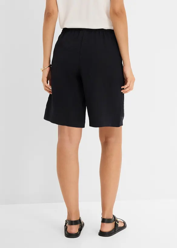 Bermuda in misto viscosa con elastico in vita, bonprix