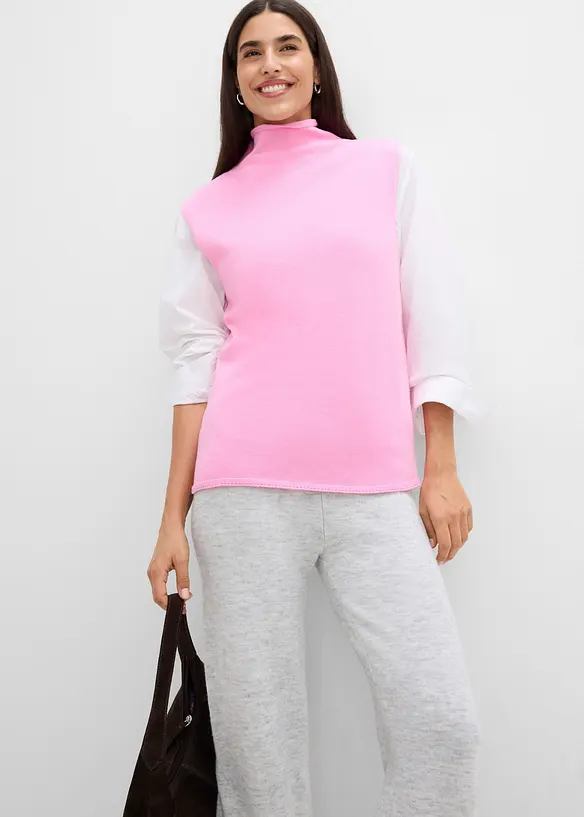 Gilet in maglia di puro cotone, bonprix