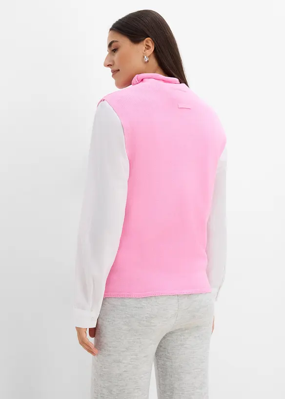 Gilet in maglia di puro cotone, bonprix