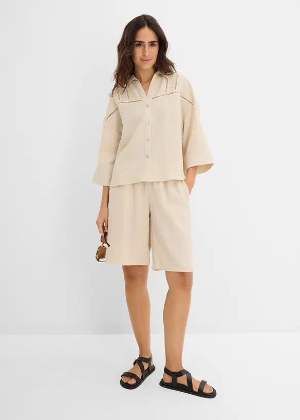 Camicia in misto viscosa, bonprix