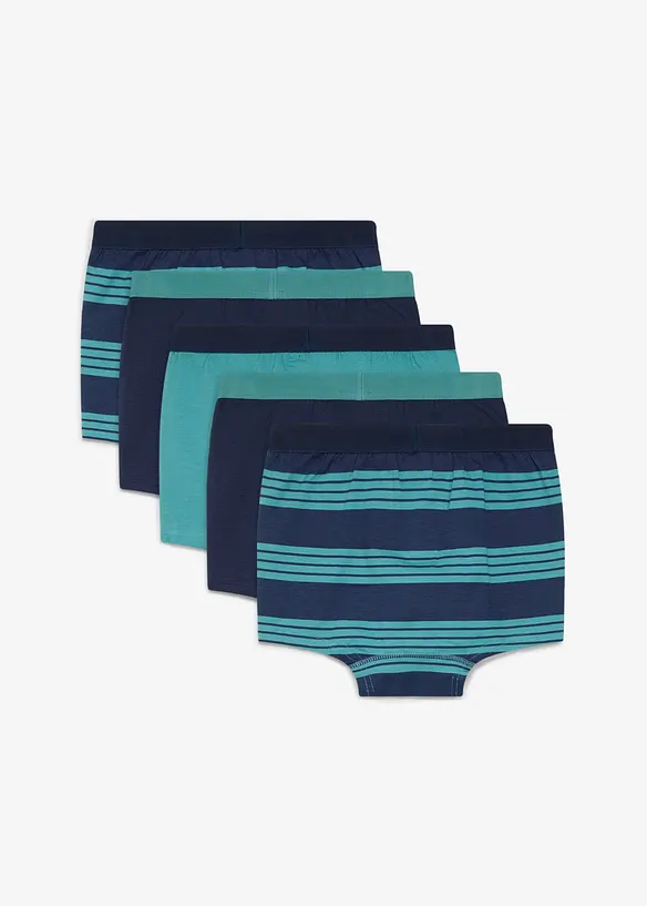 Boxer aderenti con cotone morbido (pacco da 5), bonprix