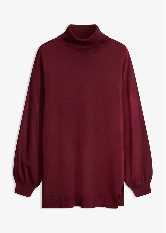 Maglione a collo alto in misto viscosa, bonprix