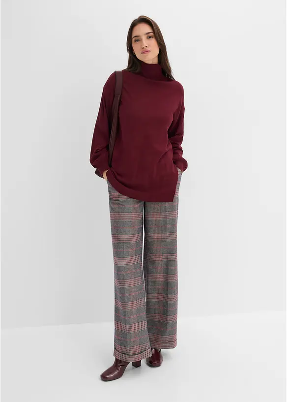 Maglione a collo alto in misto viscosa, bonprix