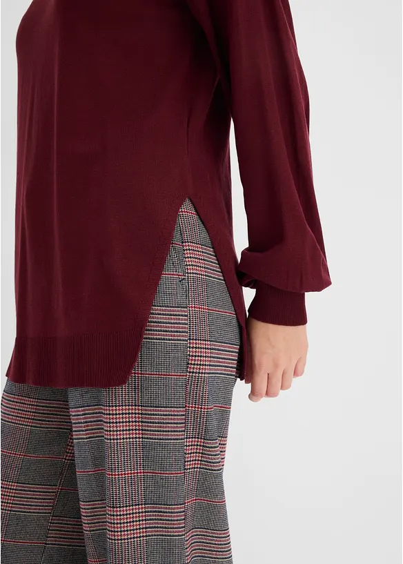Maglione a collo alto in misto viscosa, bonprix
