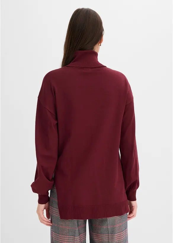 Maglione a collo alto in misto viscosa, bonprix