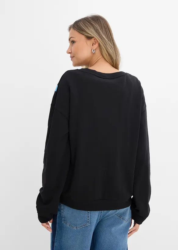 Felpa oversize in misto cotone morbido, bonprix