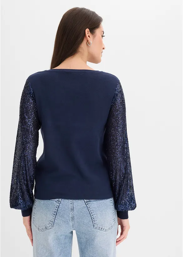 Maglione in morbido misto viscosa a filato fine, bonprix