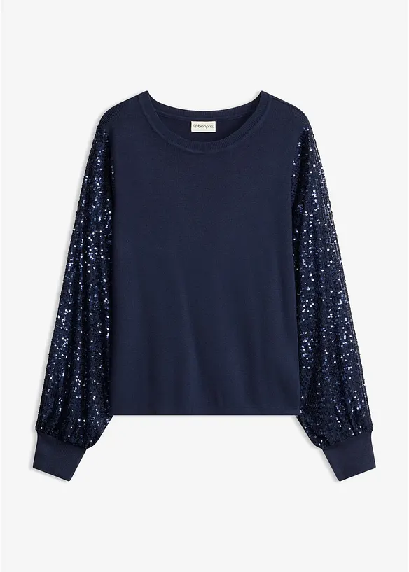Maglione in morbido misto viscosa a filato fine, bonprix