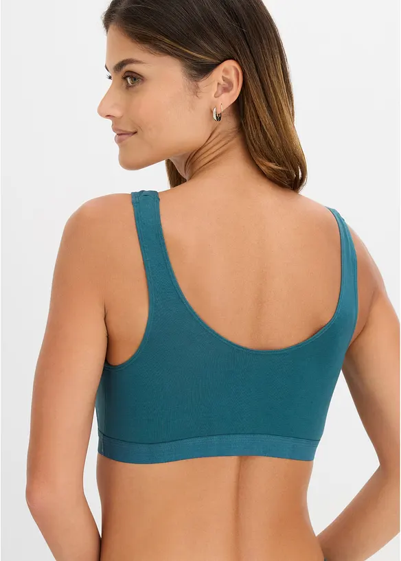 Reggiseno bustier con cotone biologico (pacco da 3), bonprix