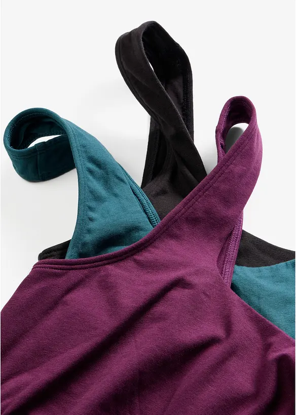 Reggiseno bustier con cotone biologico (pacco da 3), bonprix