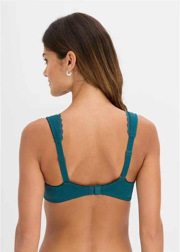 Reggiseno t-shirt minimizer con ferretto e cotone biologico (pacco da 2), bonprix