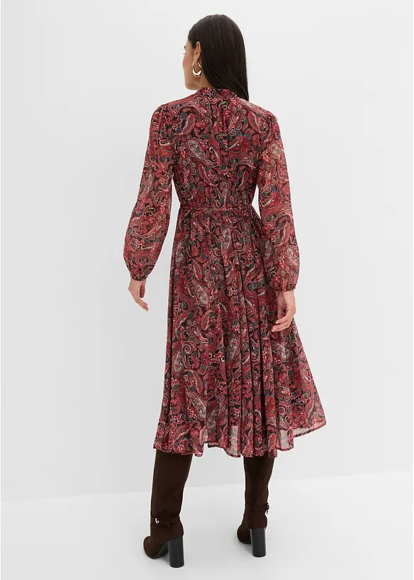 Abito paisley in chiffon, bonprix