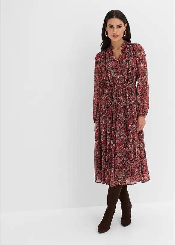Abito paisley in chiffon, bonprix