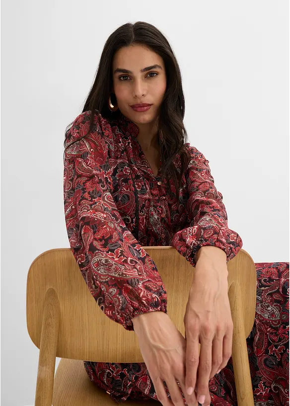 Abito paisley in chiffon, bonprix
