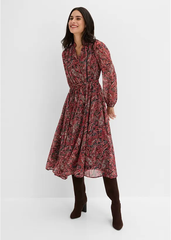 Abito paisley in chiffon, bonprix
