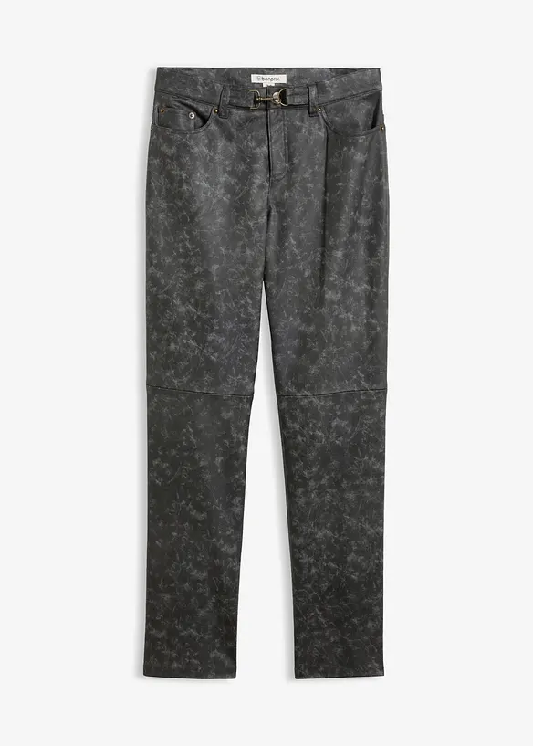 Pantaloni in similpelle effetto usato, bonprix