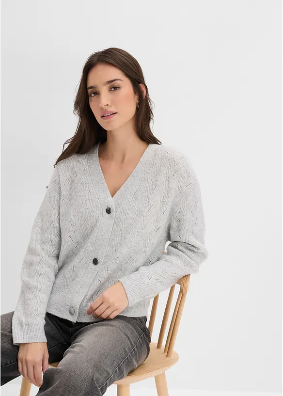 Cardigan traforato, bonprix