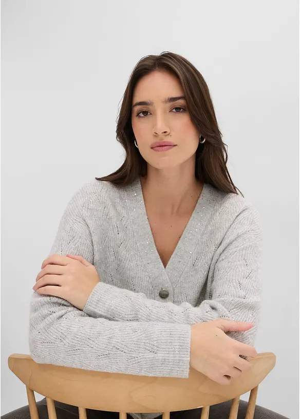 Cardigan traforato, bonprix