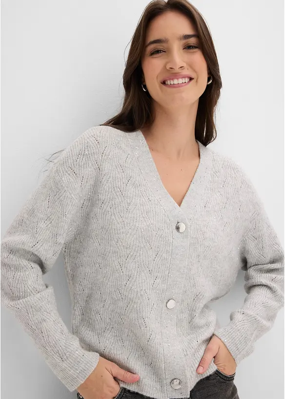 Cardigan traforato, bonprix