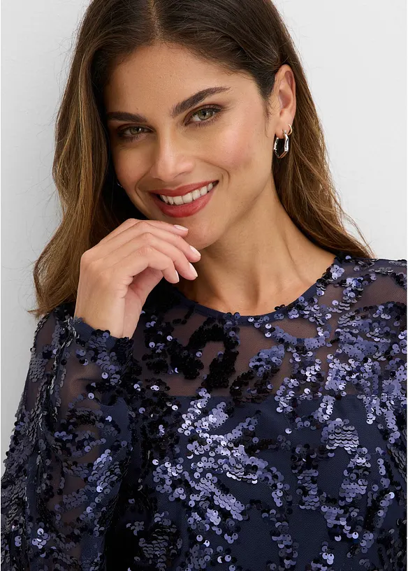 Tuta elegante con ricami e paillettes, bonprix