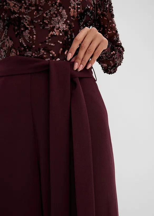 Tuta elegante con ricami e paillettes, bonprix