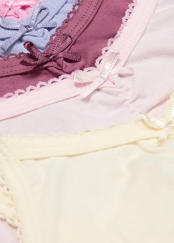 Reggiseno bustier in puro cotone biologico (pacco da 5), bonprix