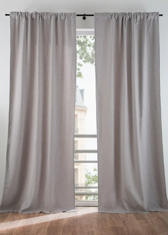 Tenda jacquard in cotone biologico (pacco da 1), bonprix