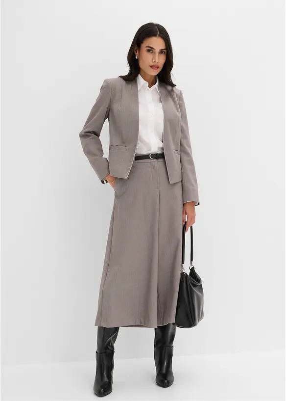 Blazer in simil lana con trama spigata, bonprix